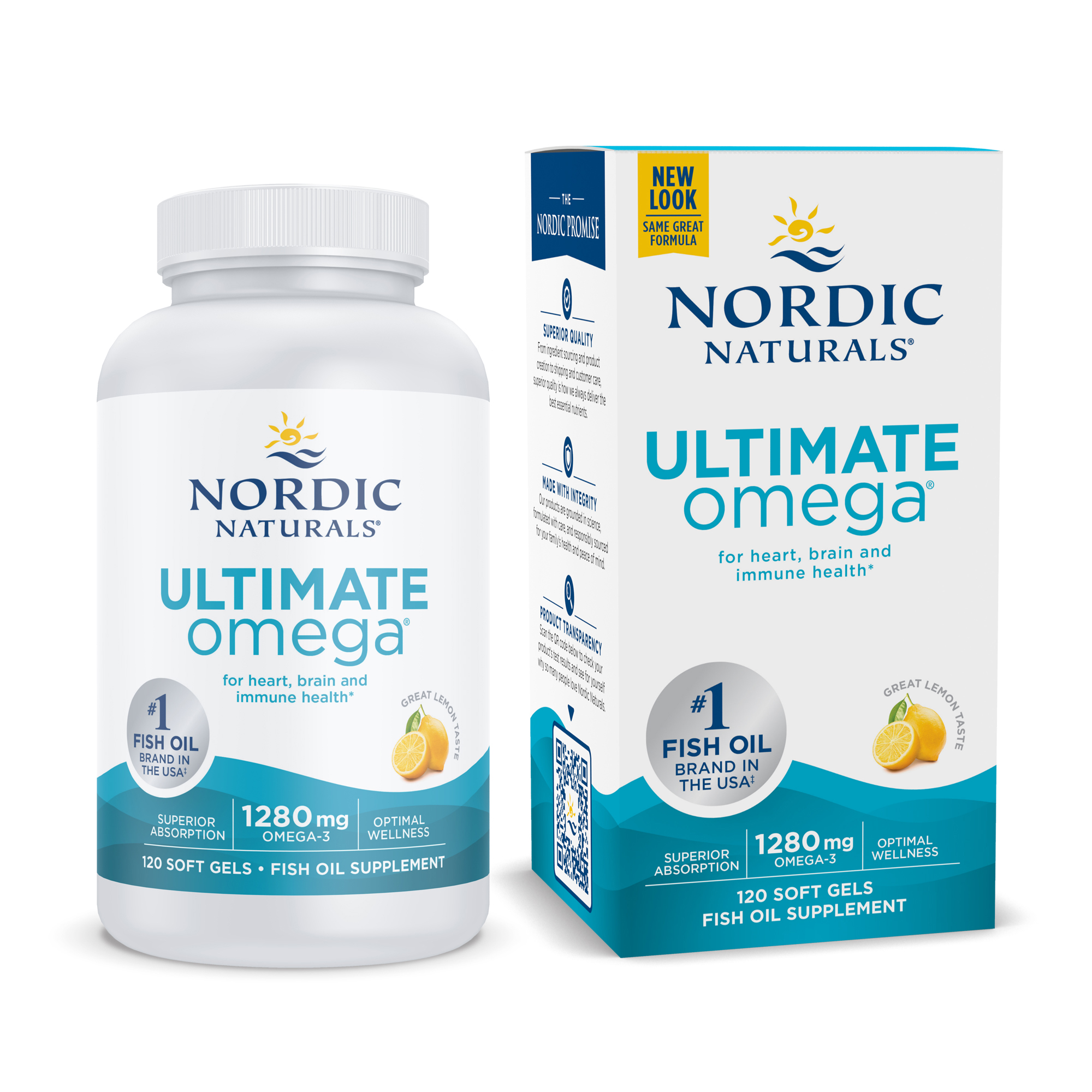 Nordic Naturals Ultimate Omega Lemon 120 Soft Gels 